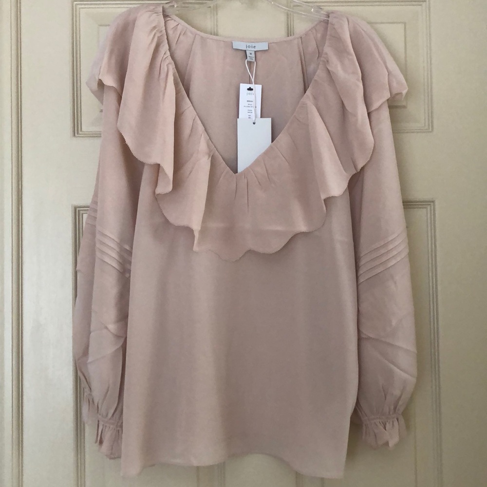 JOIE Silk blush pink top NWT - Picture 3 of 4